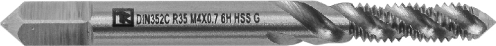MTG508SF Метчик машинно-ручной T-DRIVE со спиральной канавкой для глухих отверстий с направляющей в наборе М5х0.8, HSS-G