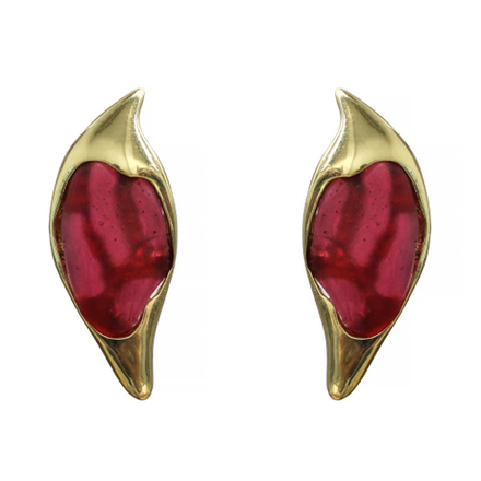 Серьги Лист