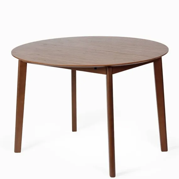 Обеденный стол раздвижной Atrel 110-140х110 см, шпон ореха