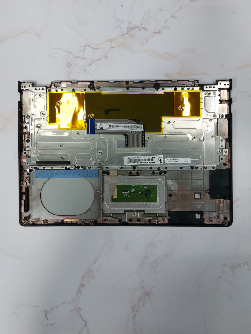 Верхняя часть корпуса (топ-кейс) c клавиатурой для ноутбука Lenovo Yoga2-11, расскладка - русская (90204963), оригинал