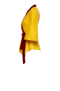 Бархатный жакет с баской 37-18FW