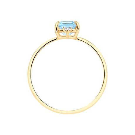 Кольцо из золота с топазами