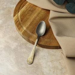 Ложка чайная 14,3 см матовая с золотом   P.L. Proff Cuisine [12]