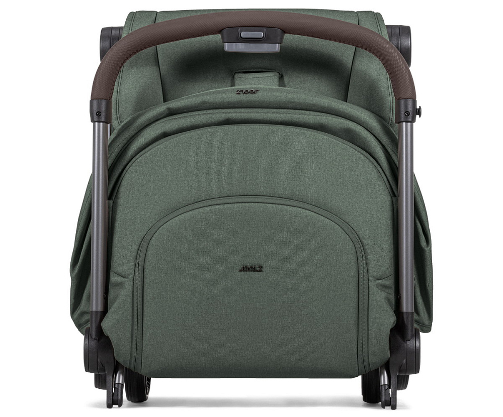 Коляска 2 в 1 Joolz Aer 2 с бампером Forest green/Mid Brown Carbon