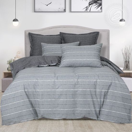 Евро комплект постельного белья Витале сатин