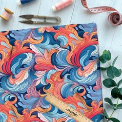 Ткань премиум габардин красочные впечатления моментов