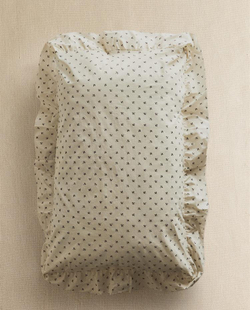 ZARA HOME ДЕТСКАЯ НАВОЛОЧКА С ОБОРКАМИ, ЭКРЮ