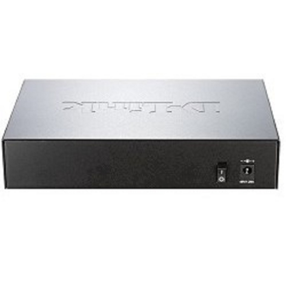 Коммутатор D-Link DGS-1008P/E1A Неуправляемый коммутатор с 8 портами 10/100/1000Base-T (4 порта PoE 802.3af/at, PoE-бюджет 80 Вт)