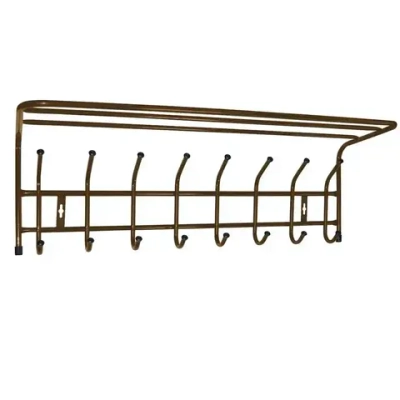 Вешалка настенная 8 крючков с полкой, 805, Медный антик, ВП8/А