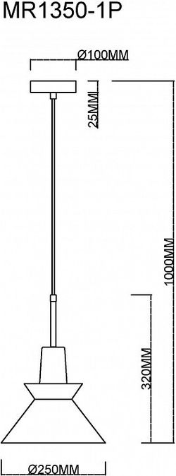 Подвесной светильник MyFar Kristina MR1350-1P