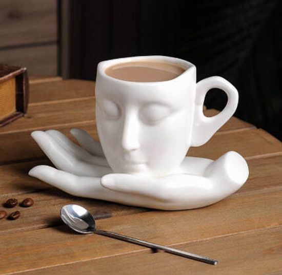 Чайная пара "Руки"  белая, 260 мл