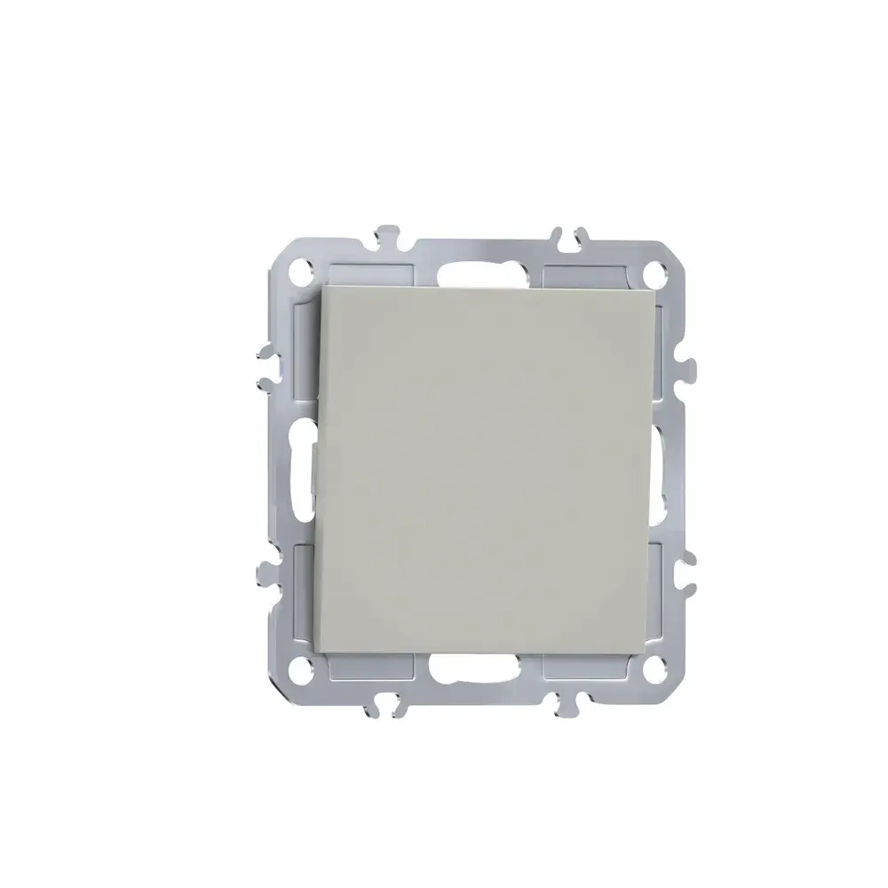 Выключатель 1-клавишый матовый кашемир Donel, Арт DB10100-DE29635