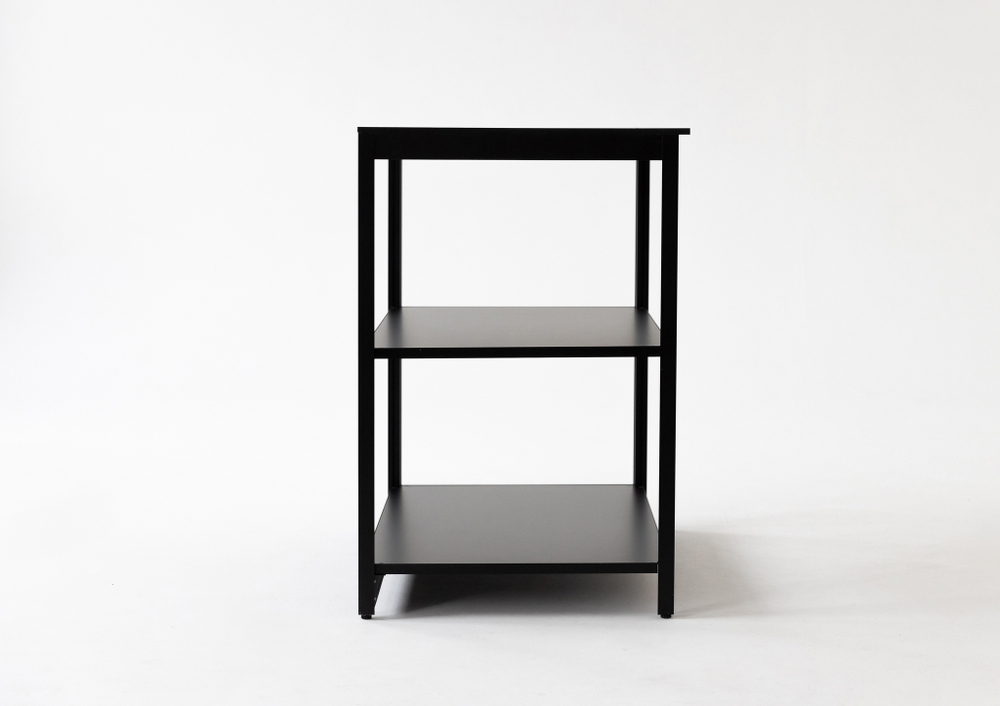 Cтол разделочный Lounge B-01, 90 см, черный/серый каспий