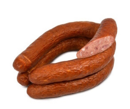 Колбаса "Мозаичная" полукопченая Пинский МК