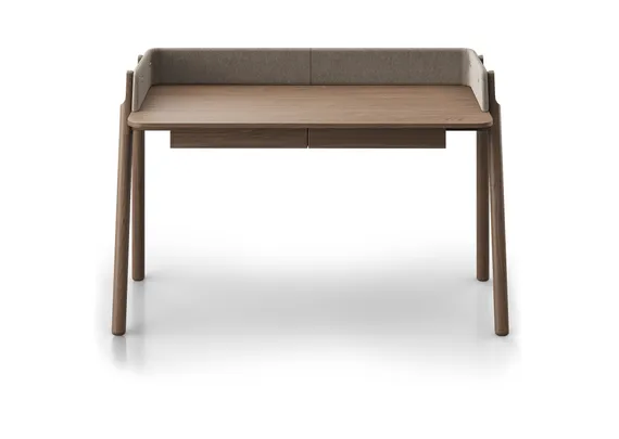 Стол письменный Basic 140*60 см (натуральный дуб, капучино твид)