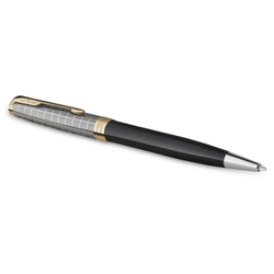 Parker Sonnet Premium - Metal Black GT, шариковая ручка, M