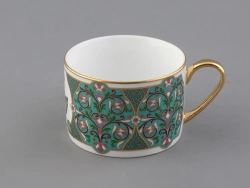 Подарочный набор чашка с блюдцем 250 мл, форма Соло, рисунок, Фиалка надрезанная, арт. 81.32656.00.1