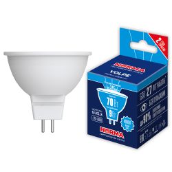 LED-JCDR-9W-4000K-GU5.3-38D-NR Лампа светодиодная. Форма JCDR. матовая. Серия Norma. Белый свет 4000K. Угол свечения 38. Картон. ТМ Volpe