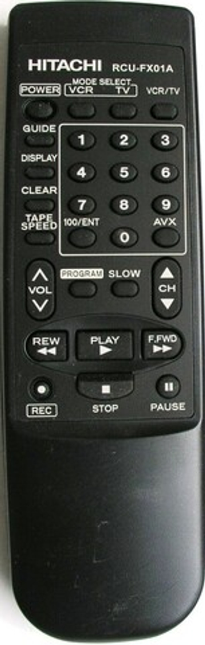 Пульт для HITACHI RCU-FX01A ориг. TV/VCR