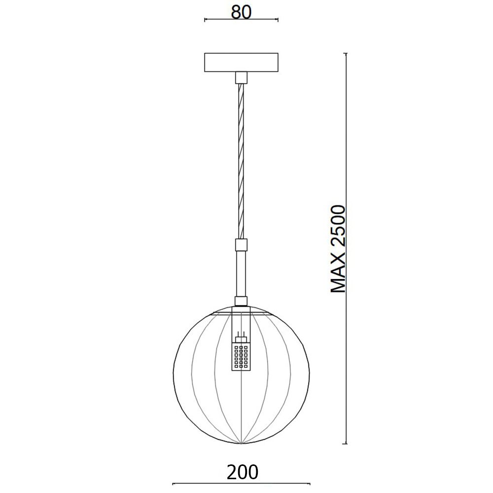 Подвесной Светильник Aska D200 Gray By Imperiumloft