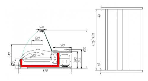 Морозильная витрина ВХСн-1,0 ARGO (A87 SV 1,0-1)
