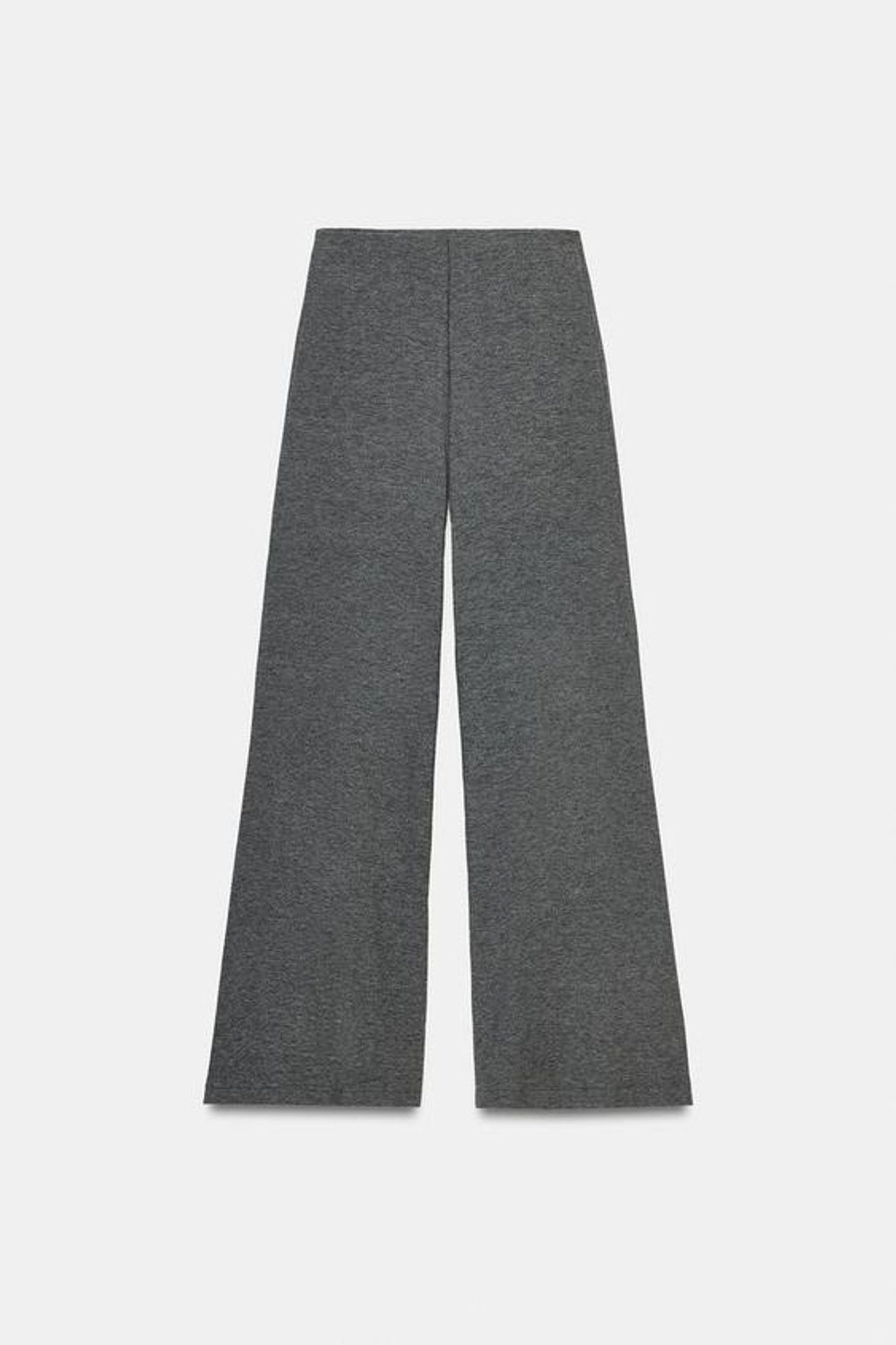 ZARA СТРУЯЩИЕСЯ БРЮКИ-ПАЛАЦЦО, МЯГКИЙ СЕРЫЙ