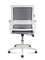 Кресло офисное Норден / Бит LB / белый пластик /  серая сетка / темно серая ткань
