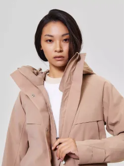 Парка женская ИША (ISHA) NORPPA песочный бежевый