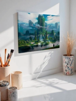 Картина на стену 40 X 50 Город будущего