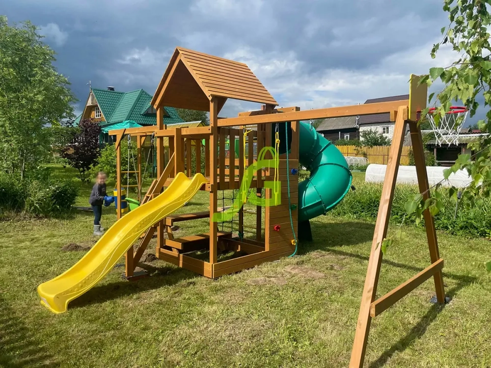 Детская площадка Крафт Pro 4 с трубой мод.2