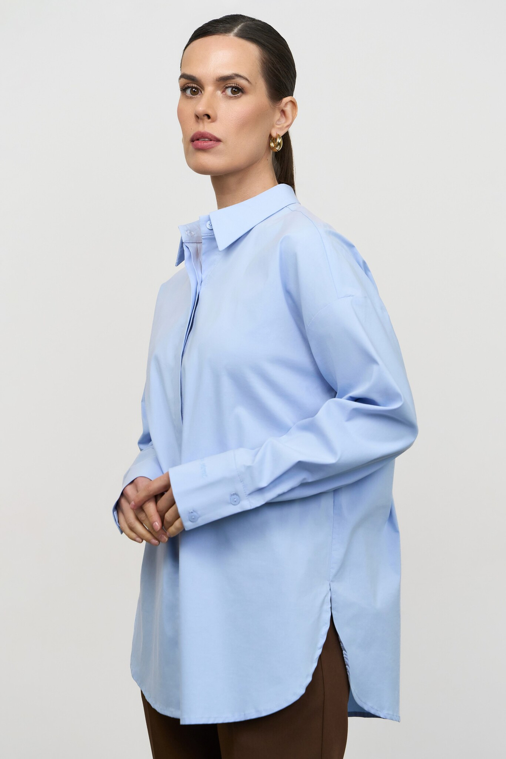 Рубашка удлиненная