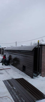 Навес под откатные ворота.