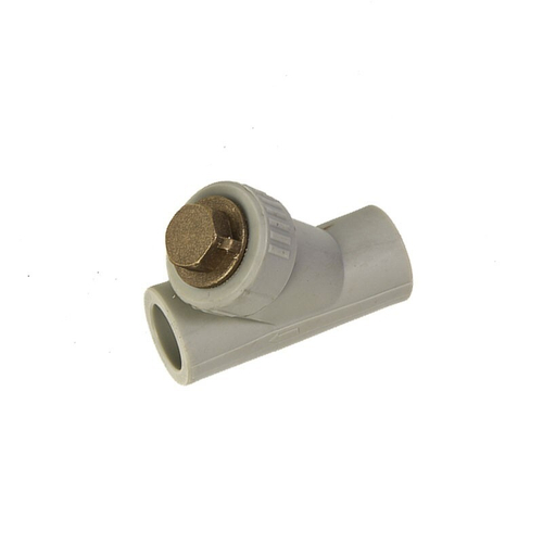 Фильтр полипропиленовый сетчатый Valfex, DN 25, PN 25, G-3/4'', серый, ВР-НР