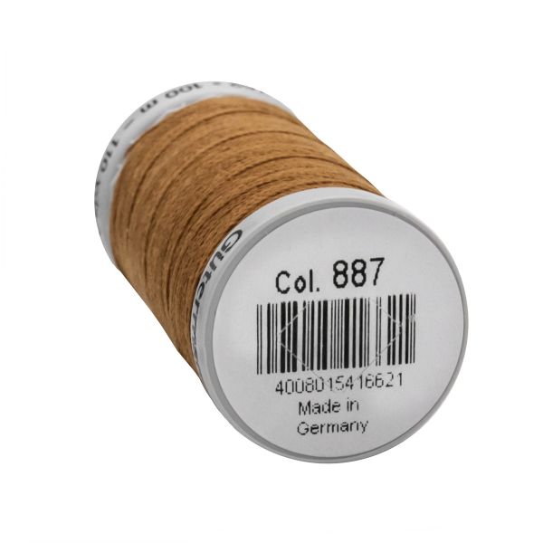 Нитки суперкрепкие Gutermann Extra Strong M782 №40 (100 метров), 5 кат. | 887 бежево-горчичный
