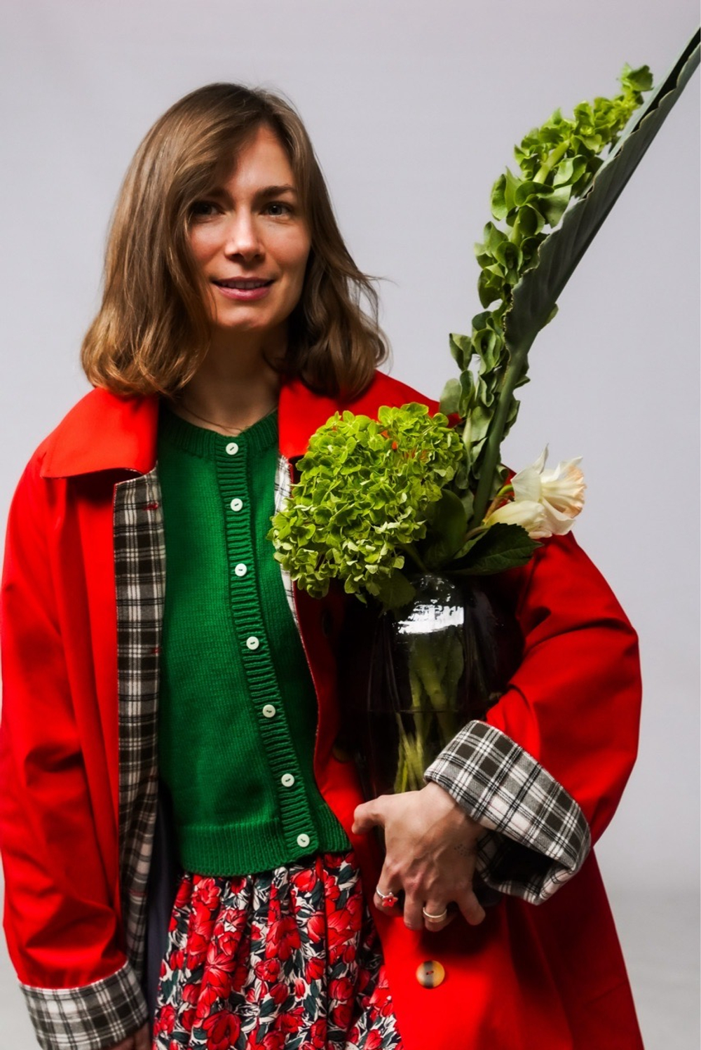 Плащ "Зое" Красный