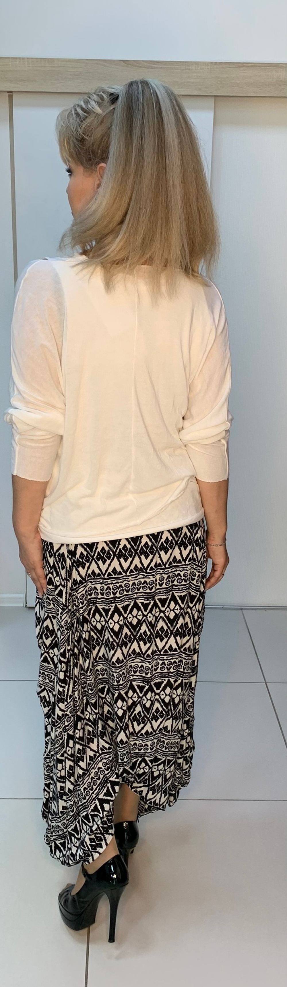 Черные брюки-штанишки "султанки"