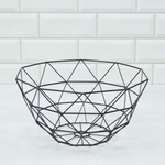 Фруктовница 28,5*14см металлическая, черная