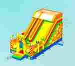 Коммерческий надувной батут «Смайлик», 8*4*4,5 м