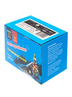 ULD-C1510-160-DTA WARM WHITE IP20 Занавес светодиодный с контроллером. 1.5х1м. 160 светодиодов. Теплый белый свет. Провод прозрачный. TM Uniel.