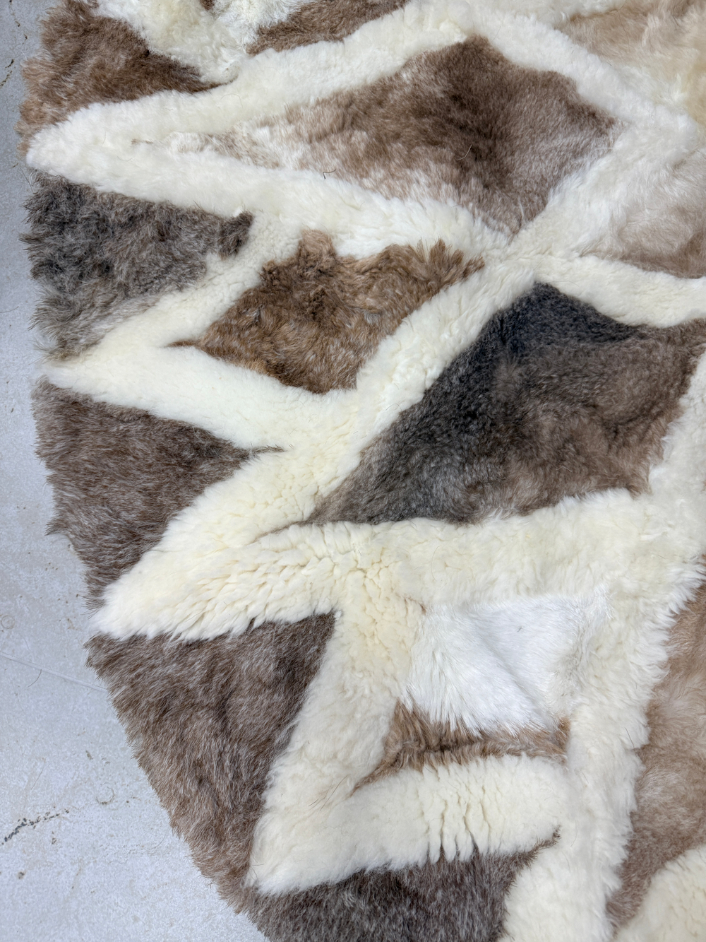 Ковер шкура натуральная овчина меховой