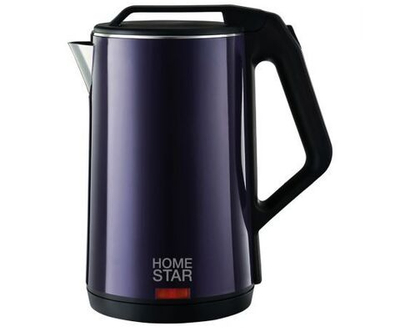 Чайник Homestar HS-1036 (1,8 л) фиолетовый, двойной корпус (102758)