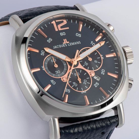 Jacques Lemans 1-1645I — спортивный хронограф с характером и точностью