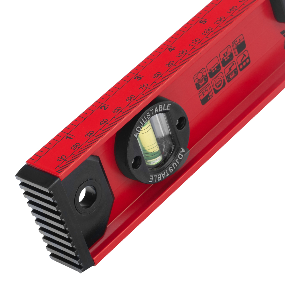 Уровень алюминиевый "Рельс", 400 мм, 3 глазка, усиленный Matrix