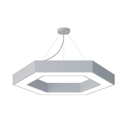Светильник LED ЭРА Geometria SPO-124-W-40K-051 Hexagon 51Вт 4000К 4000Лм IP40 800*800*80 белый подвесной