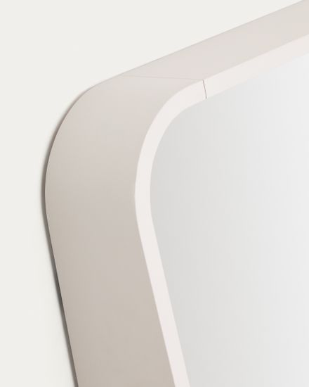 Зеркало Salaya в раме из бежевой ламинированной фанеры ясеня