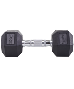 Гантель гексагональная DB-301 9 кг, обрезиненная, черный