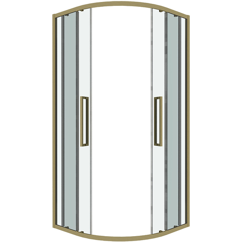 Душевой уголок Grossman Cosmo 90х90 301.K33.02.9090.32.00 профиль Золото сатин стекло прозрачное