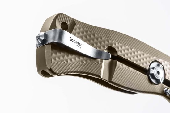 Складной нож Lion Steel "SR-11" L/SR11 B c клинком из стали Uddeholm Sleipner®, рукоять титан