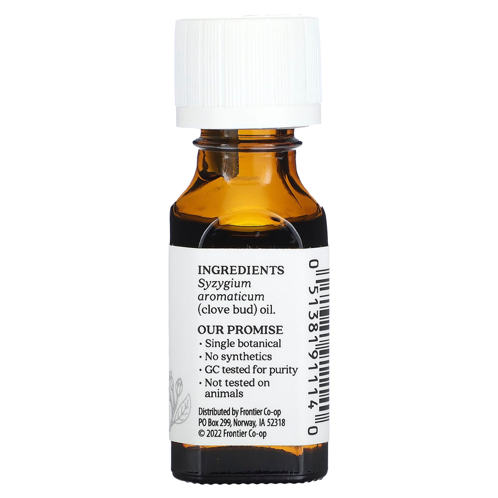 Aura Cacia, чистое эфирное масло, бутоны гвоздики, 15 мл (0,5 жидк. унции)