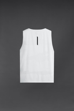ZARA ФУТБОЛКА БЕЗ РУКАВОВ, БЕЛЫЙ